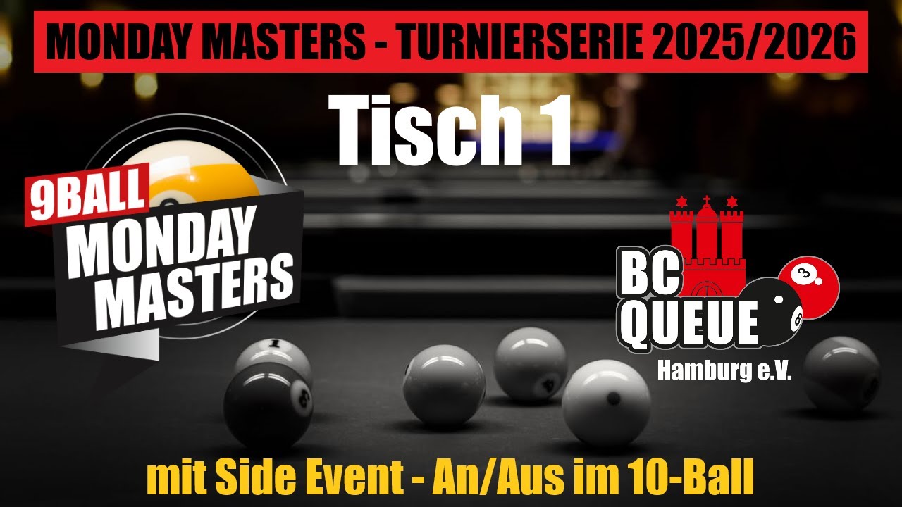 Tisch 1 - 26.01.26 - Monday Masters - Turnierserie 2025/2026
