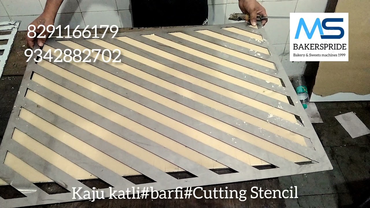 kaju katli#barfi#Cutting stencil
