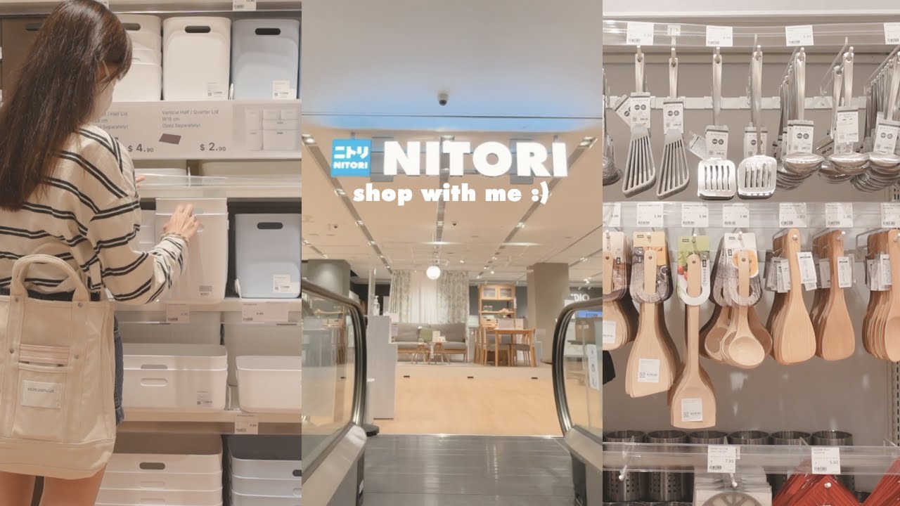 home shopping vlog • Singapore's First Nitori, Home Organisation, Kitchen and Household Items