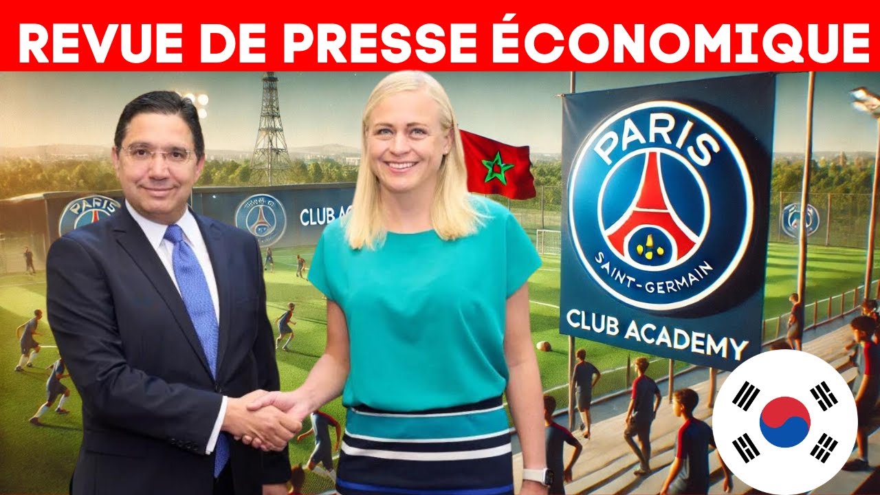 PSG choisit le Maroc pour son académie, partenariat Maroc-Finlande, Korea Western Power et ONCF