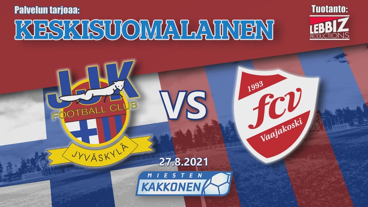 JJK - FCV 27.8.2021 klo 19.00 Miesten Kakkonen