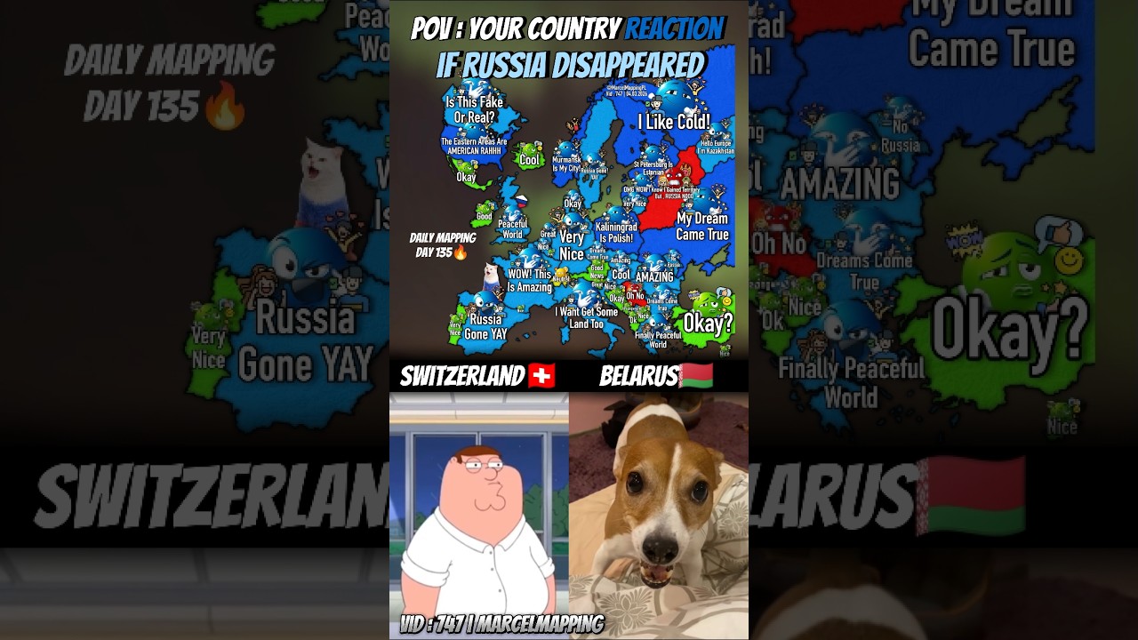 POV : Your Country Reaction If Russia Disappeared🙀 #mapping #map #shorts #popular #fyp
