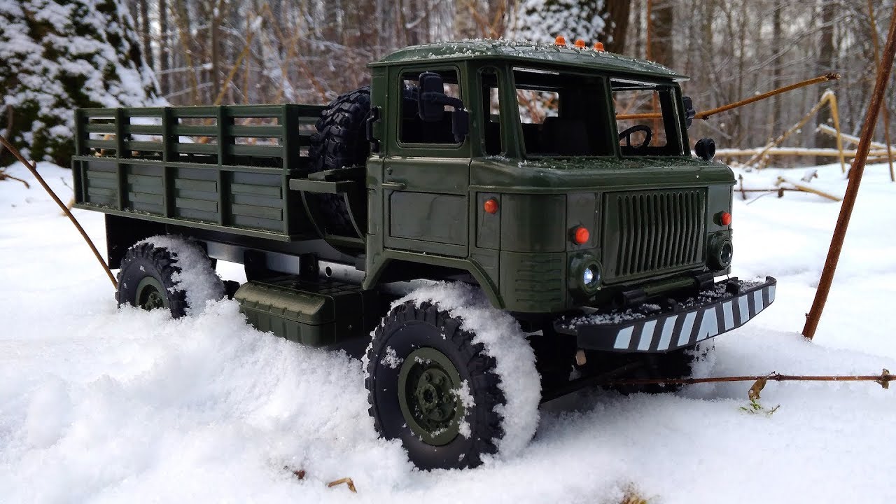 Газ-66 Грузовик на Радиоуправлении WPL B-24 1/16 4WD...Зимние Испытания
