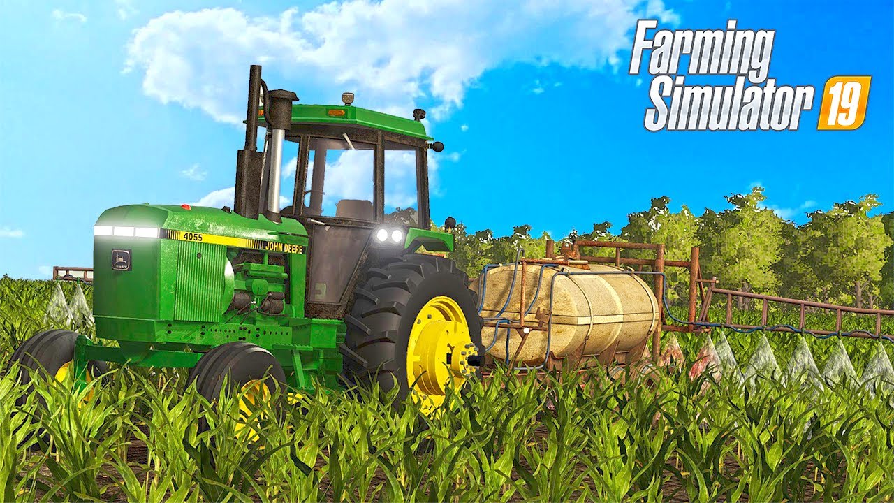 SPRAYING WEEDS IN CORN FIELD (RAINS BEFORE MOWING HAY) | FS19