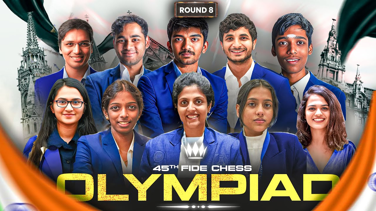 Chess Olympiad 2024 Round 8 | India vs Iran (Open), India vs Poland (Women)