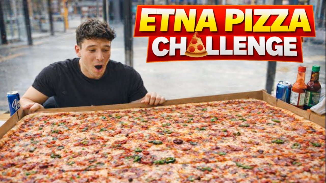 We Tried The Etna Pizza Challenge!  