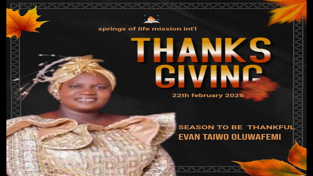Thanks giving | Evan Taiwo Oluwafemi | #thanks