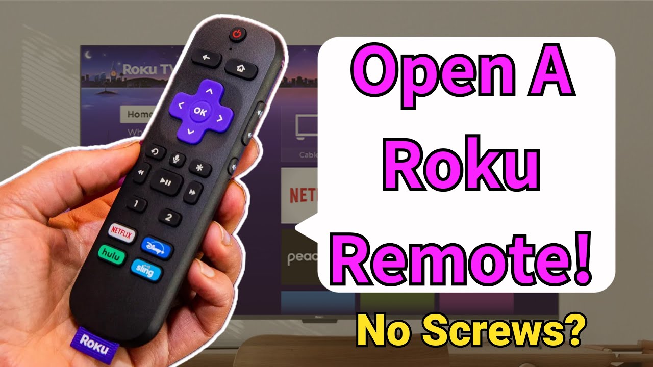ЛЕГКО — как открыть пульт Roku без винтов