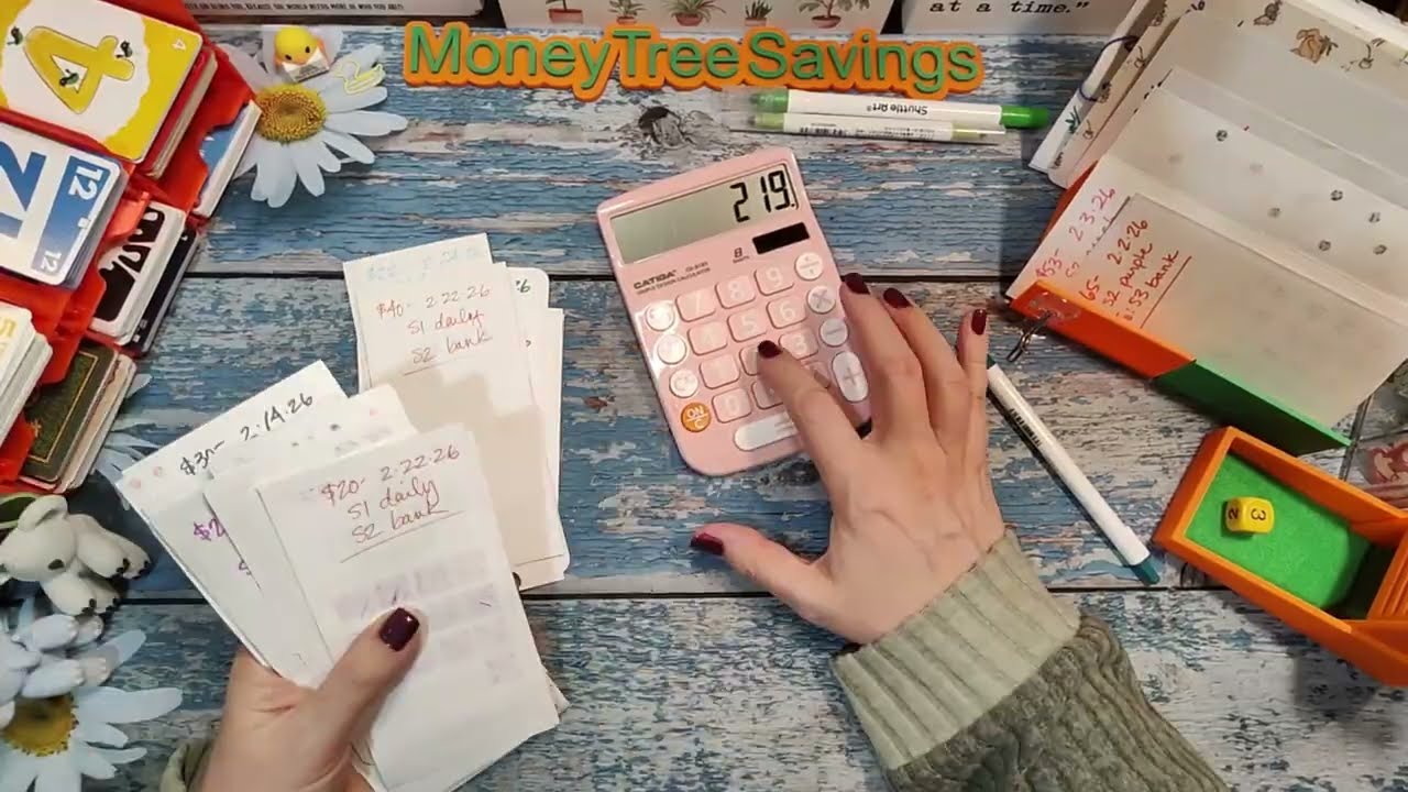 SAT💲🌳💰 FEB Savings Review & Closeout 💚NEW COLLAB 🧡S4: Roll for Savings 💚S1: Daily Minis - 022826