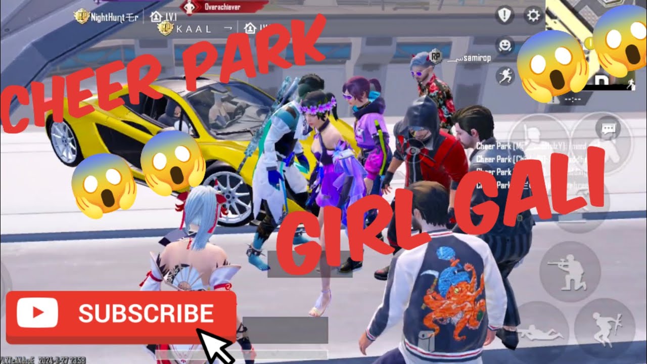 OMG !!!BGMI cheer park me girl gali deti 😱😱 LIKE AND SHARE SUBSCRIBE 😁