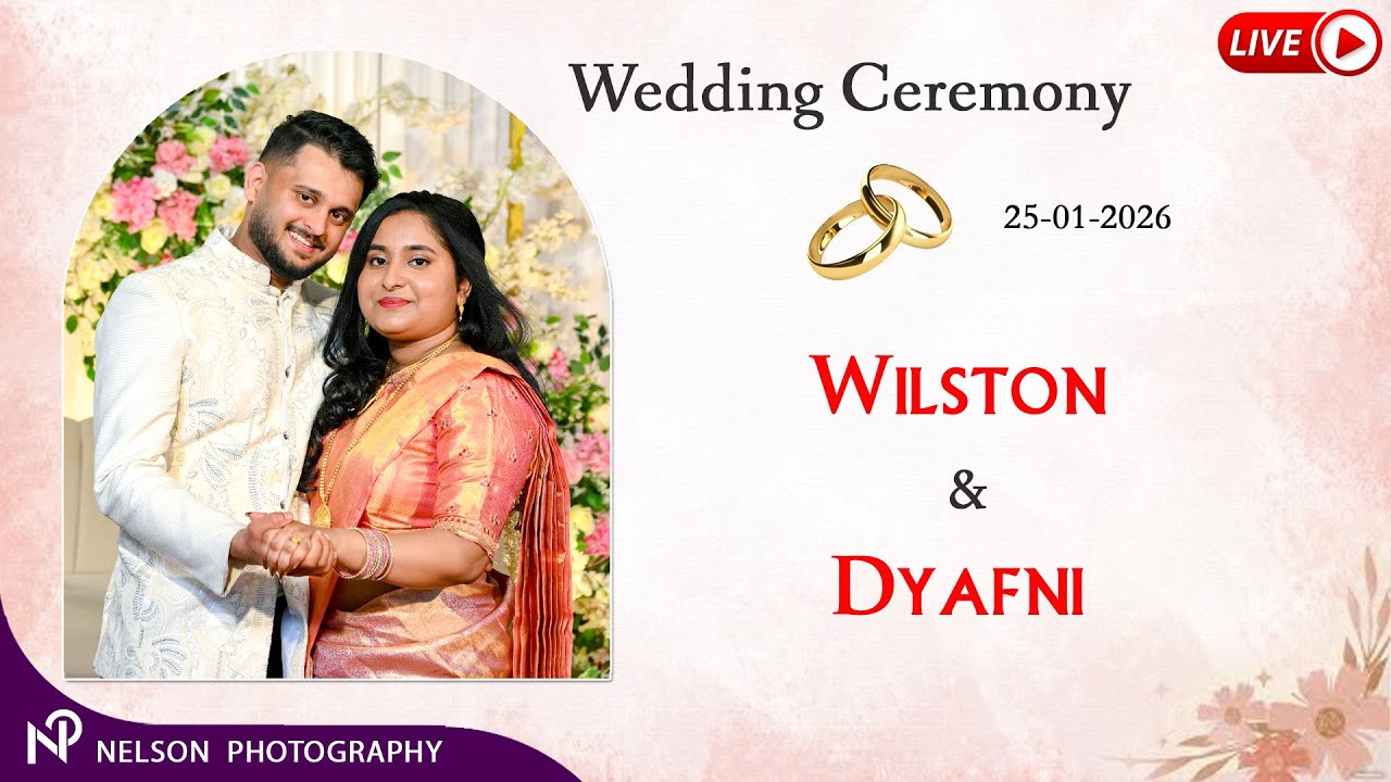 WILSTON - DYAFNI ,  Wedding Ceremony Watch LIVE by #NelsonPhotographyMangalore