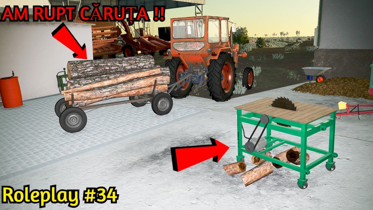 #fs22 Roleplay Romania #2k | Am fost cu UTB-UL la PADURE | Ferma Lu'Bunicu