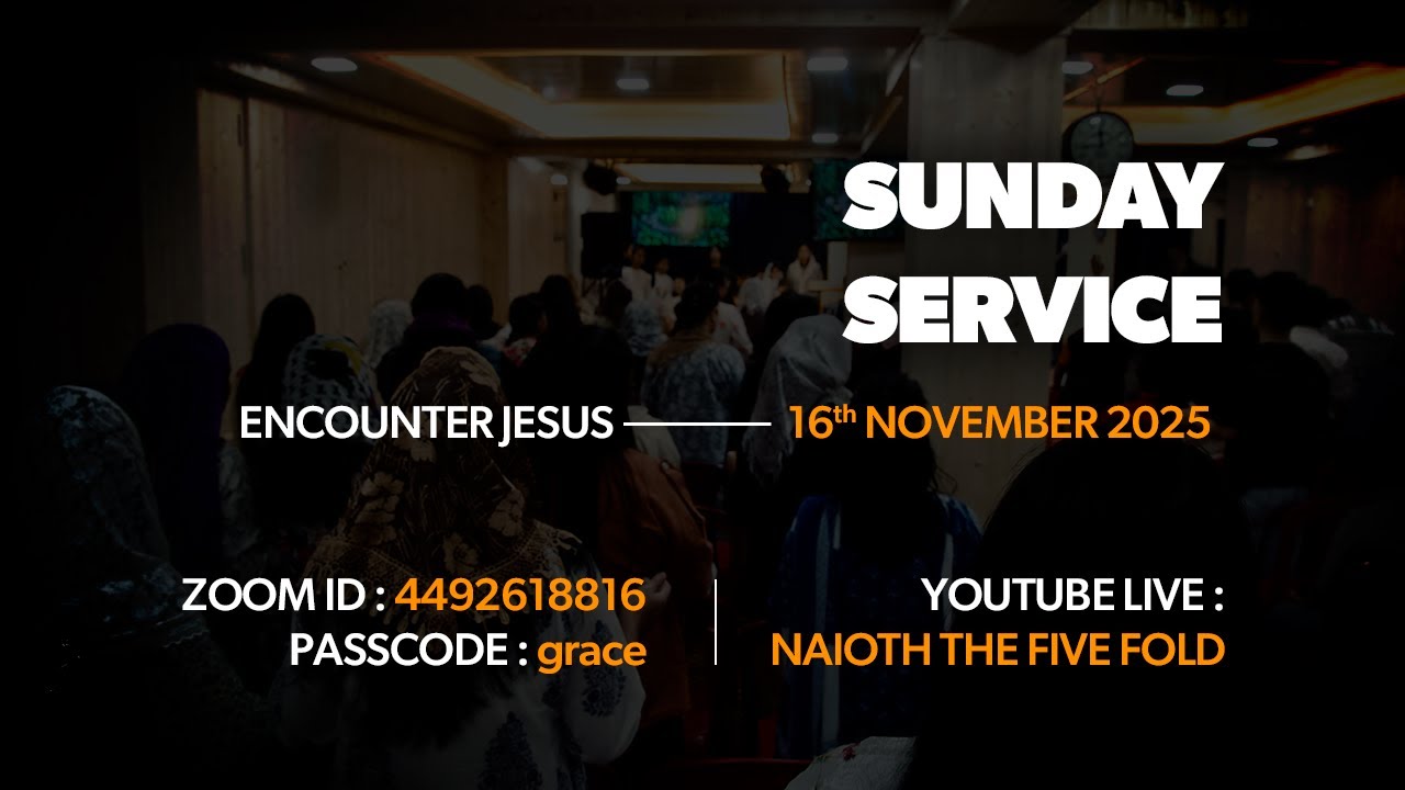 Sunday Service Live from Naioth The Five Fold Church // 16th November 2025