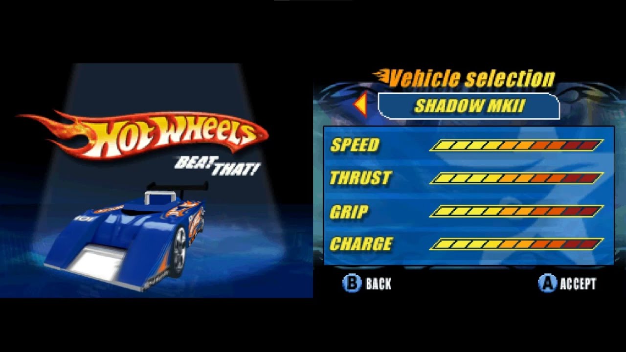Hot Wheels: Beat That! DS Edition - All Cars + Unlocking Shadow MKII Code