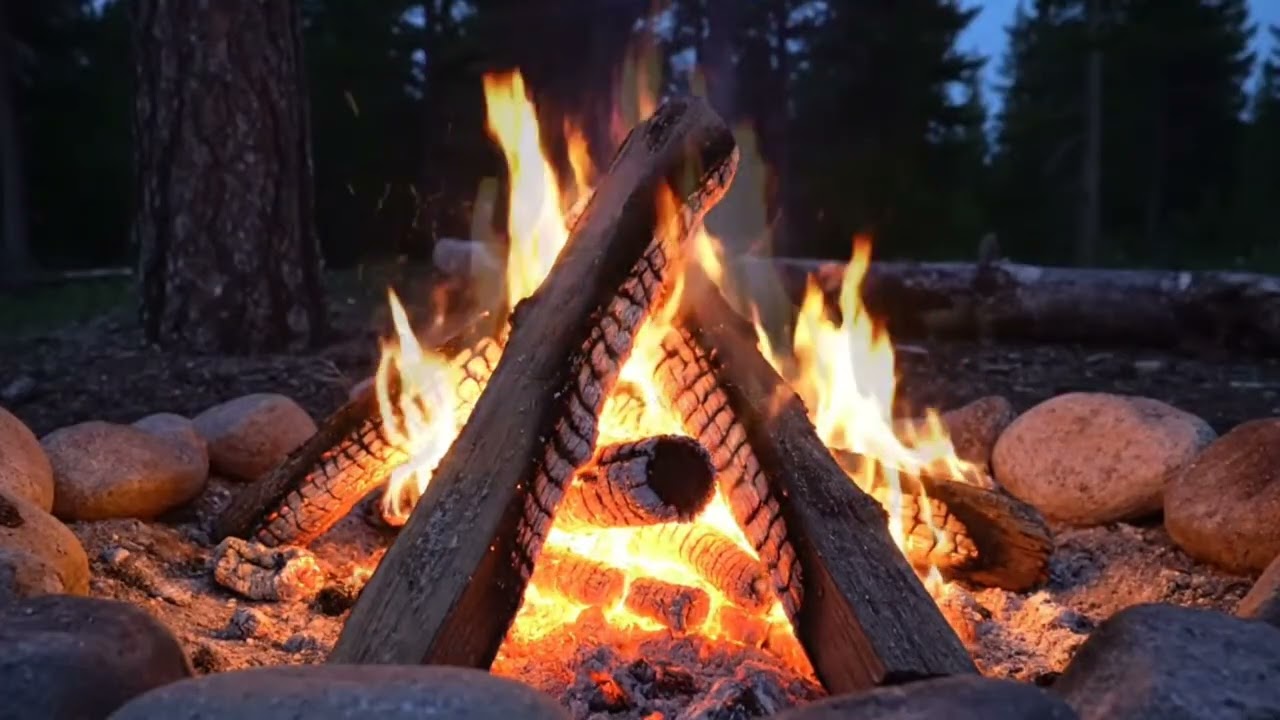Crackling Campfire ASMR for Sleep and Calm