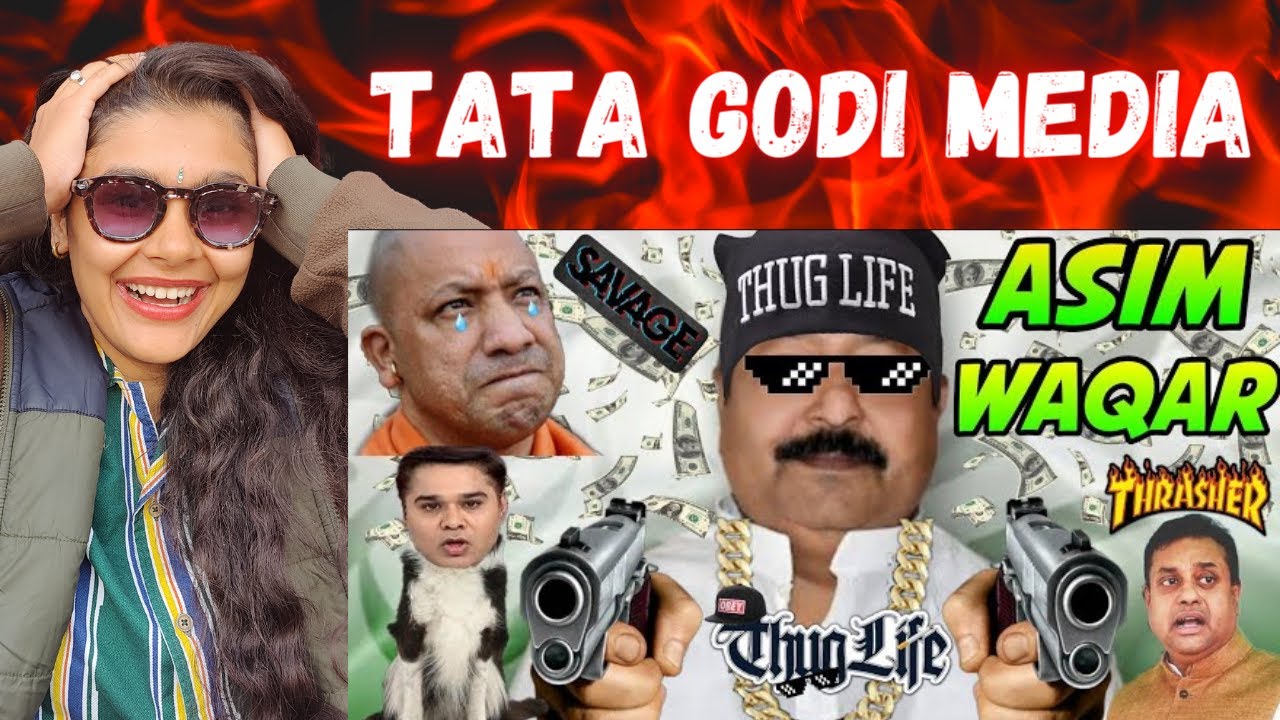 😎 ASIM WAQUAR THUG LIFE 🔥 | Indian Reaction On Godi Media Roast | Kelaya Reacts
