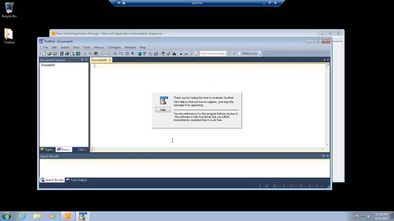 Sequencing an application