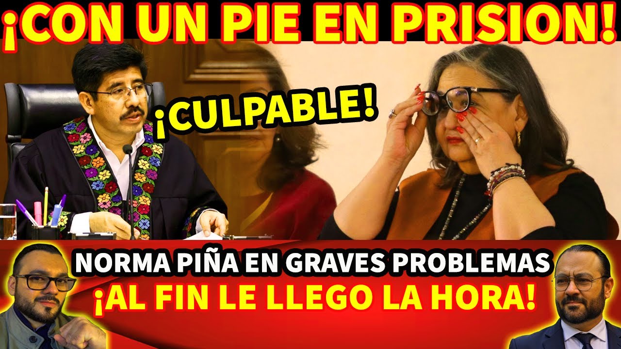 &iexcl;CON UN PIE EN PRISION! LE LLEGO LA HORA A NORMA PI&Ntilde;A