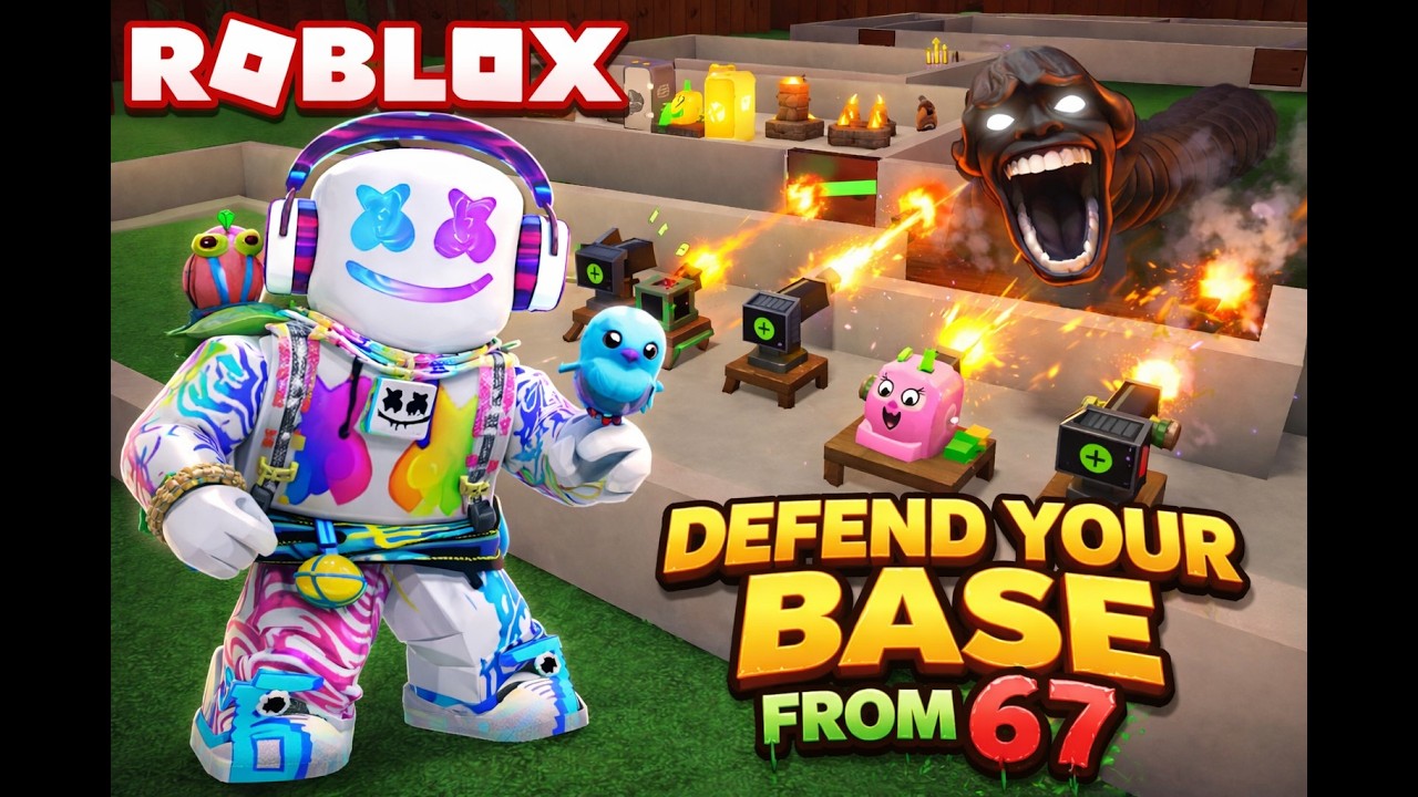 Roblox: Defend your base from 67 New!! | AFK Longplay Relaxing