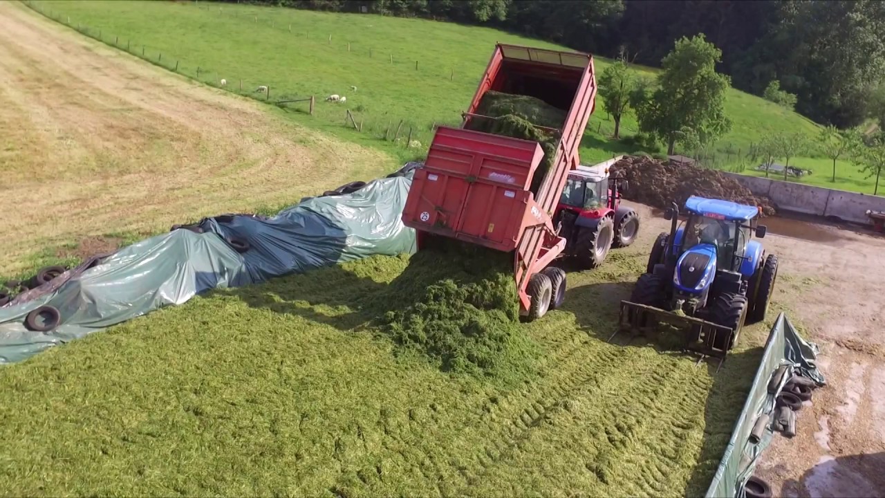 Silo d'herbe 2018 | De la fauche à l'ensilage