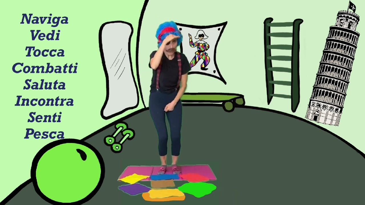 Impara l’italiano con la famiglia Sbirulò: La ginnastica del Pirata con papà Beppe