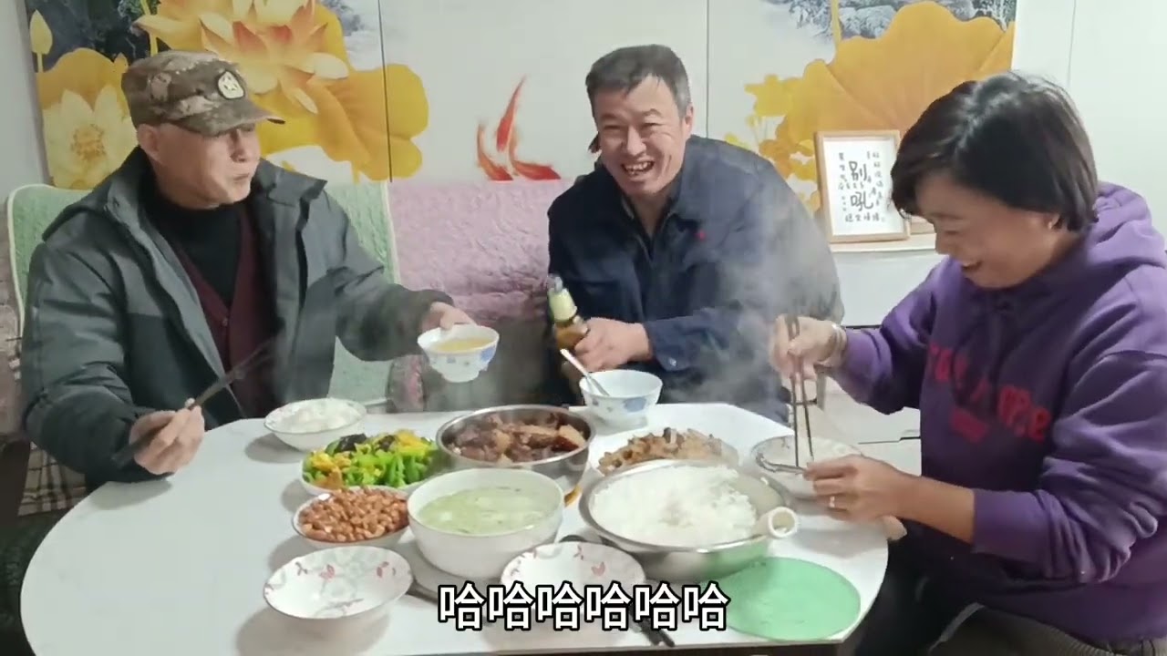 江苏无锡人在辽宁大山里的农家猫冬，煮的汤团变糊糊了