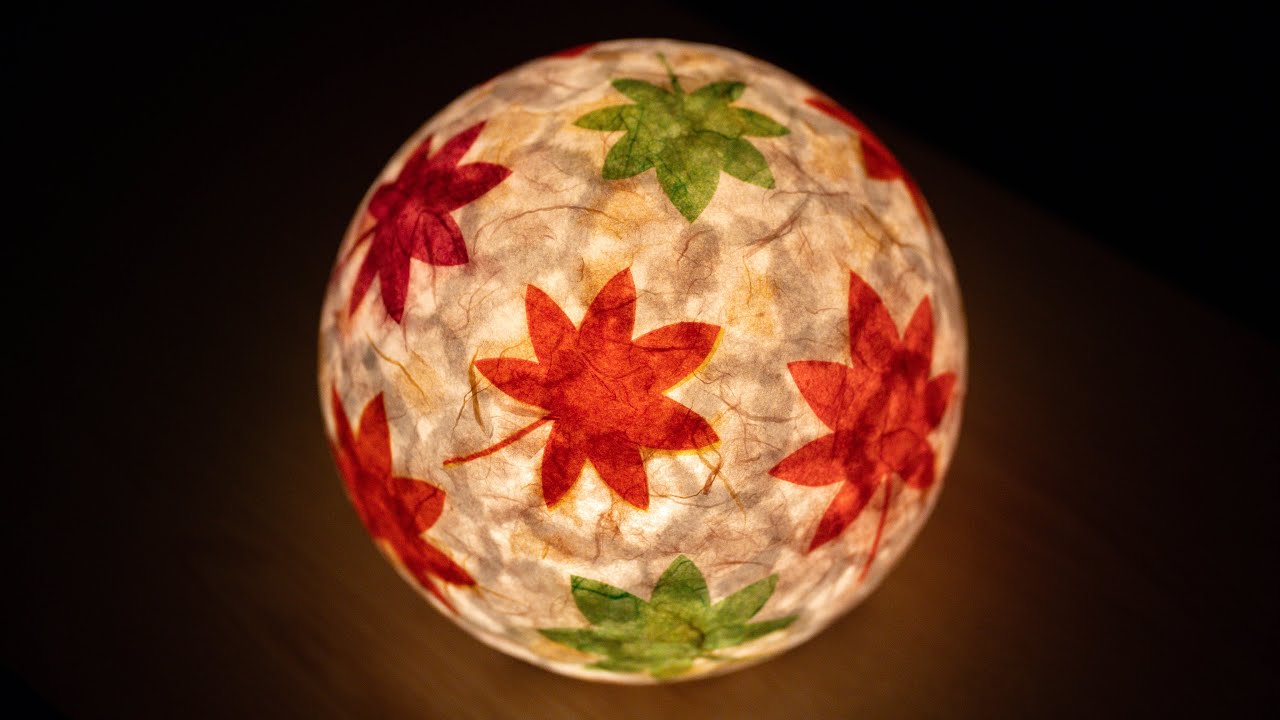 【100均DIY】紙で作るランプシェード② lamp shade