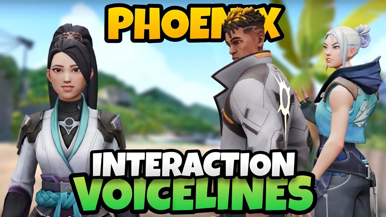 Valorant - Phoenix Interaction Voice lines With Other Agents