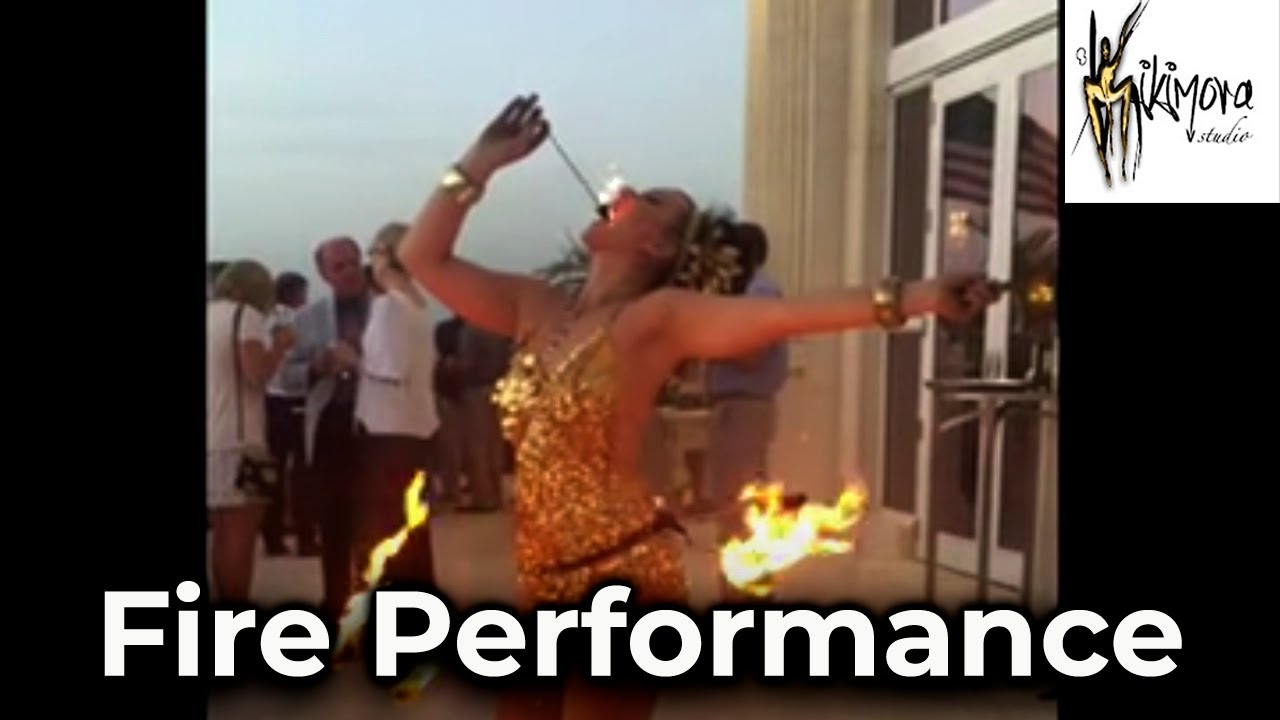 Kikimora Studio Fire Performance at a Corporate event in Miami