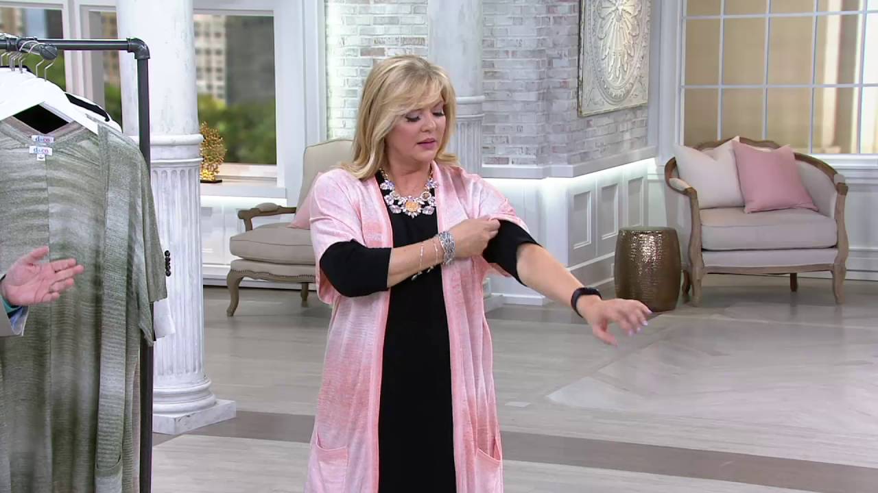 Studio By Denim & Co. Open Front Short Dolman Sleeve Cardigan on QVC