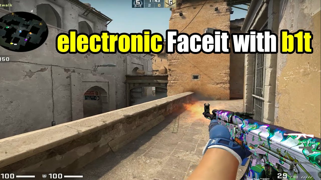 electronic PLAYS FACEIT LVL 10🔥(DUST2 POV)