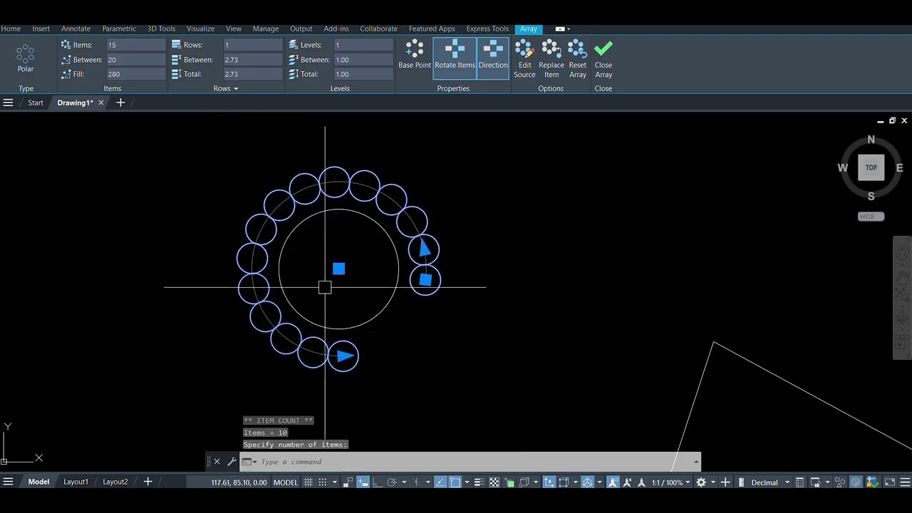 AUTOCAD 2D L003 MODIFY PANEL