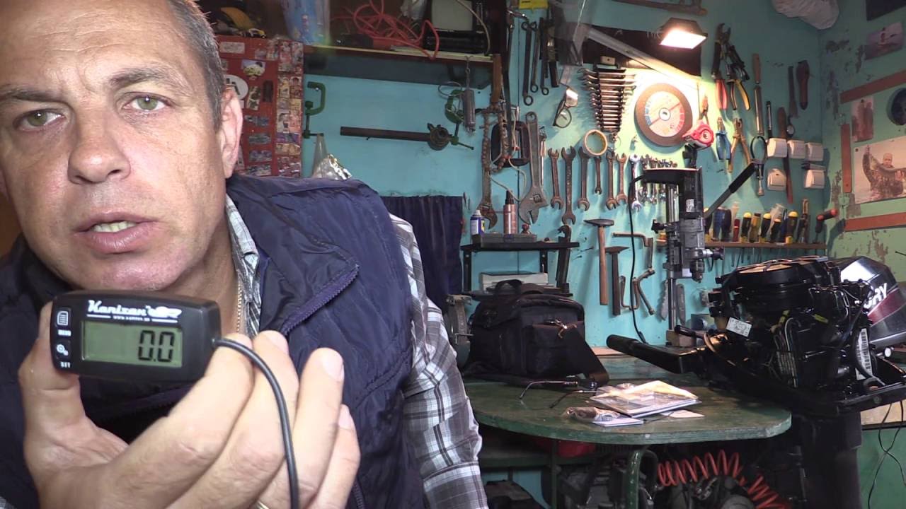 Тахометр-счетчик моточасов для лодочного мотора Капитан ТК-2