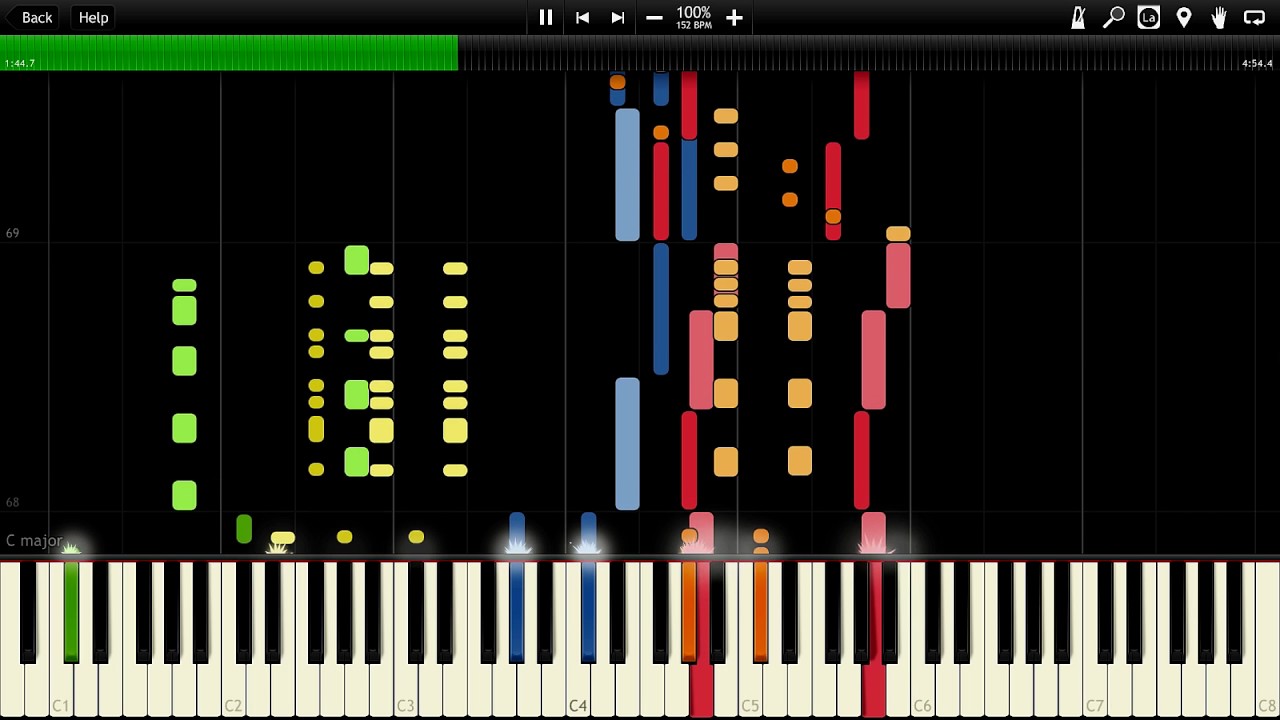 Initial D - Burning Up For You Synthesia Piano MIDI