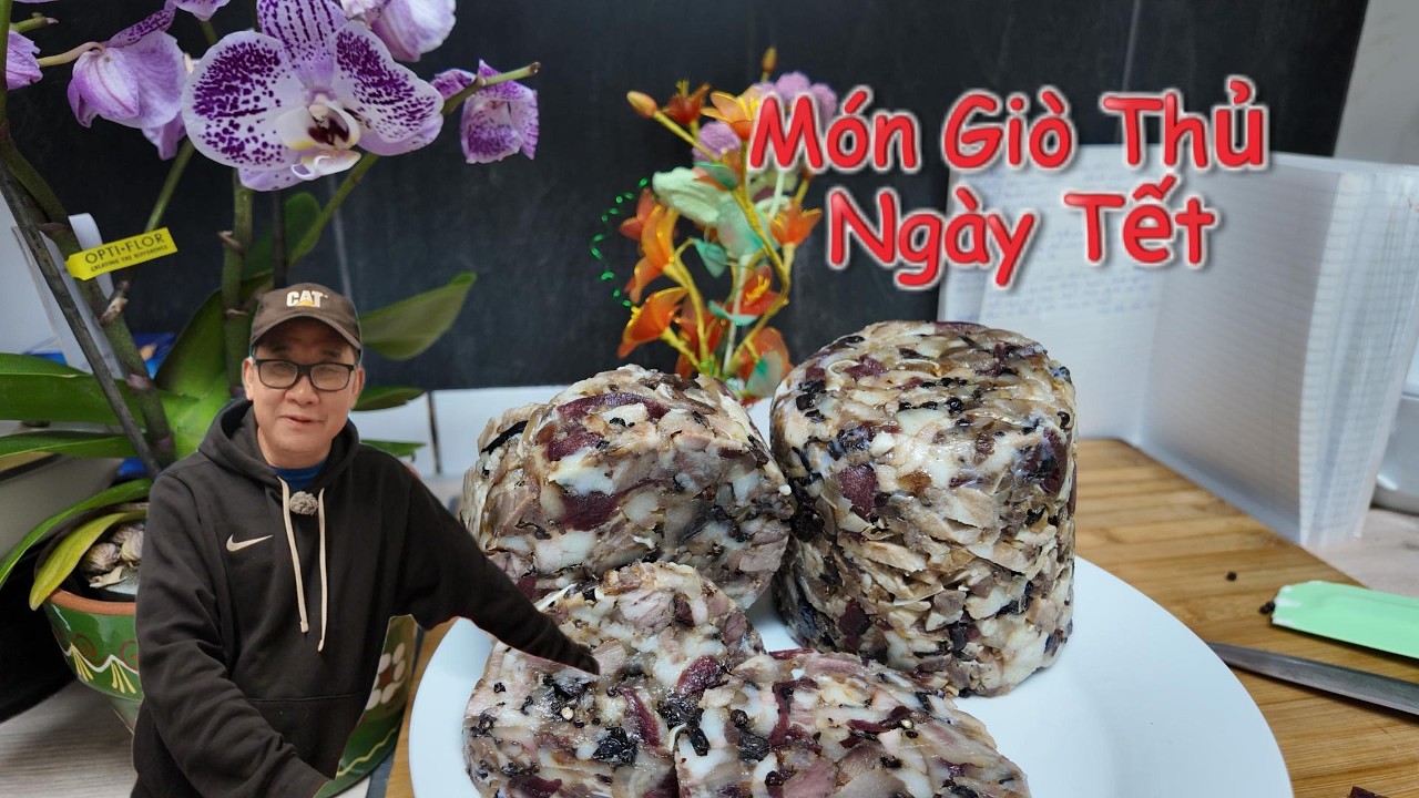 Món Giò Thủ  đầu Heo Ăn vào Ngày Tết  / đậm Tình quê.vantv cuộc sống người Việt Tại Đức