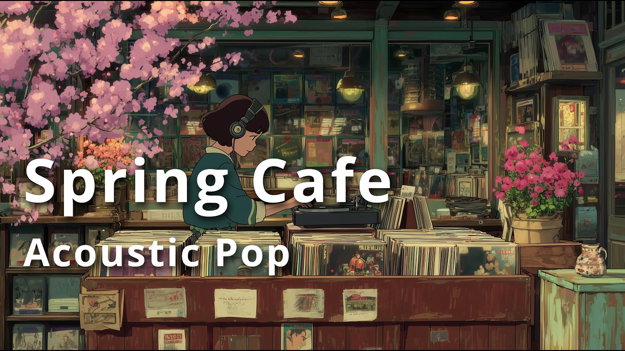 A Sunny Afternoon at Blossom Vinyl Records 🌸 | Acoustic Soft Pop