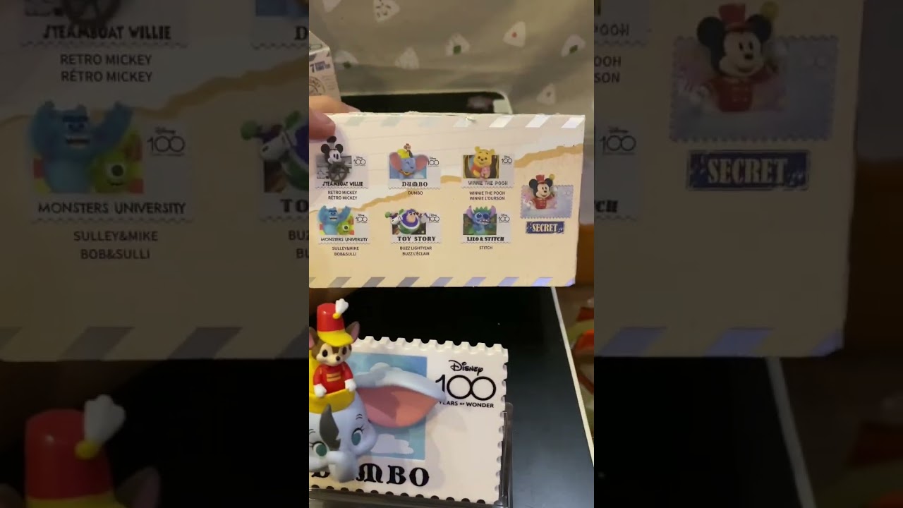 Blind box Disney 100 Years of Wonder Retro Stamp Series - Miniso #disney #blindbox #unboxing
