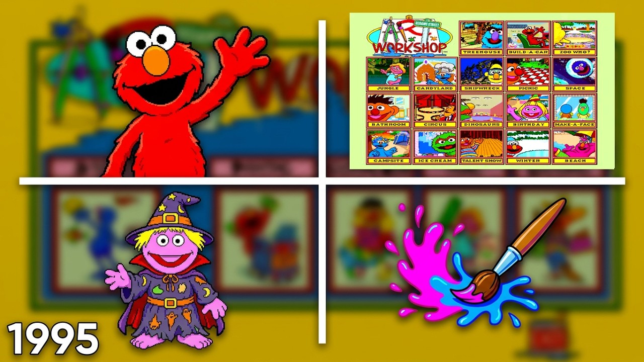 Sesame Street: Art Workshop (1995, PC) - Videogame Longplay