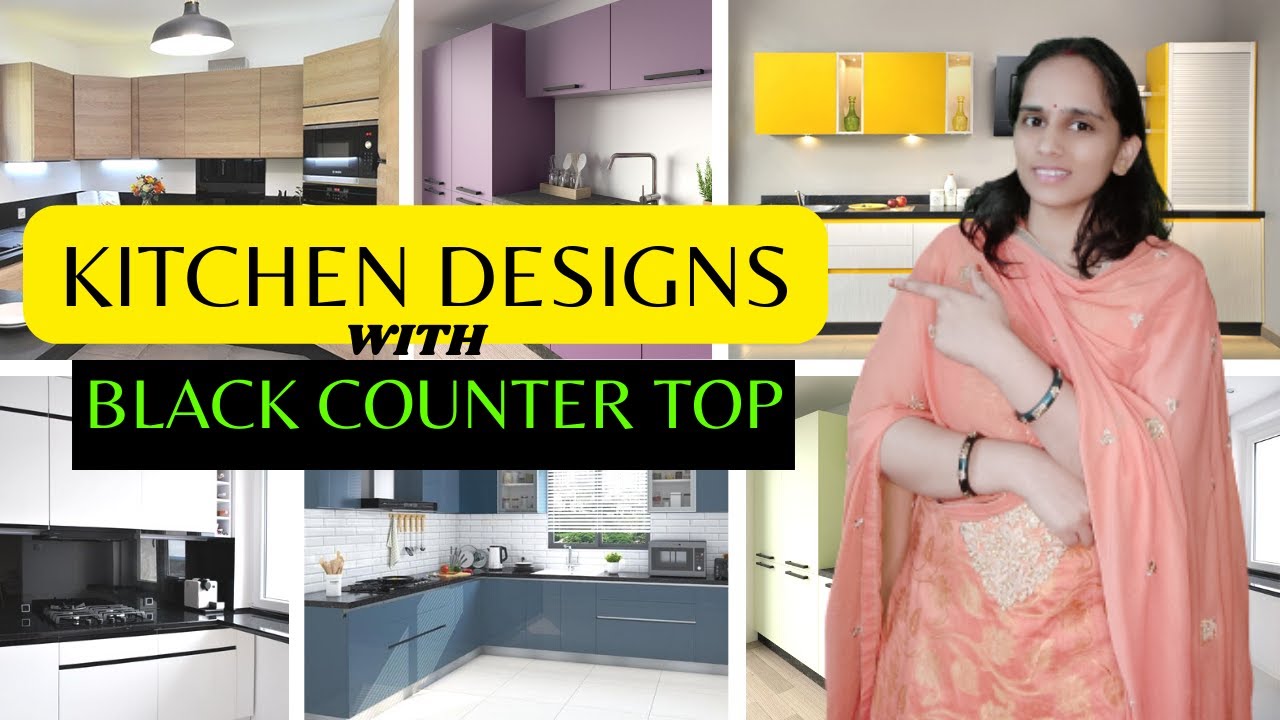 KITCHEN COLOR IDEAS WITH BLACK COUNTERTOP | KITCHEN COLOR COMBINATION | KITCHEN DESIGN