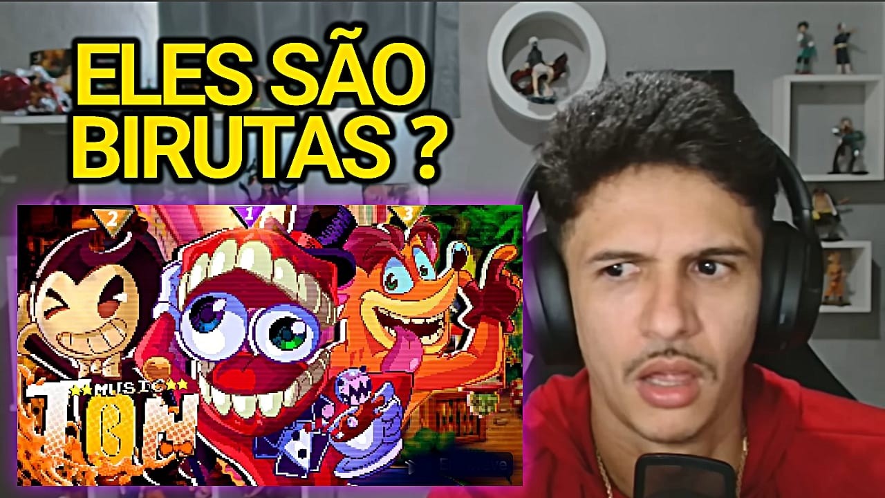 Lunáticos 4 | Bendy, Caine e Crash | Papyrus Da Batata - REACT