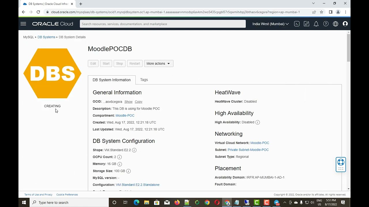 How to setup MySQLDB and install MySQl Client on Ubuntu on Oracle Cloud Infrastructure.