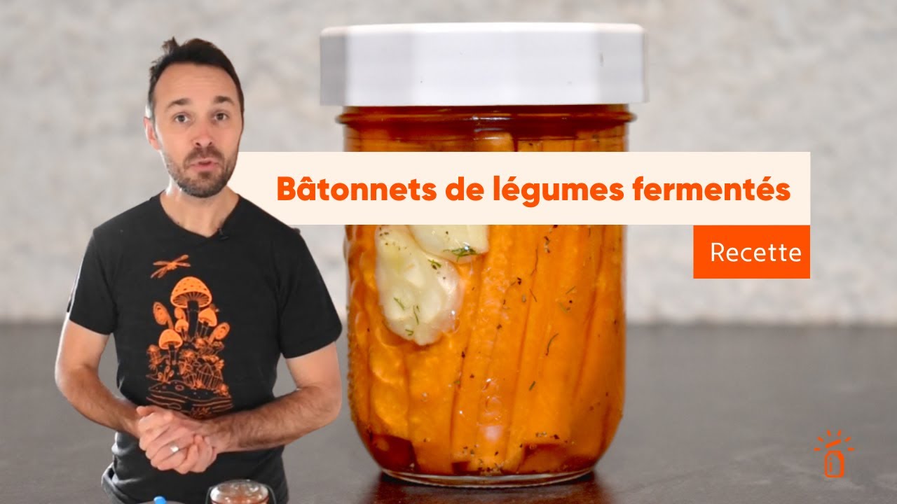 Recette de bâtonnets de légumes racines lactofermentés