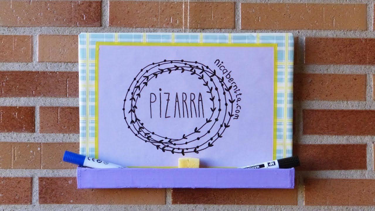 CÓMO HACER UNA PIZARRA BLANCA CASERA 📚 MATERIAL ESCOLAR RECICLADO