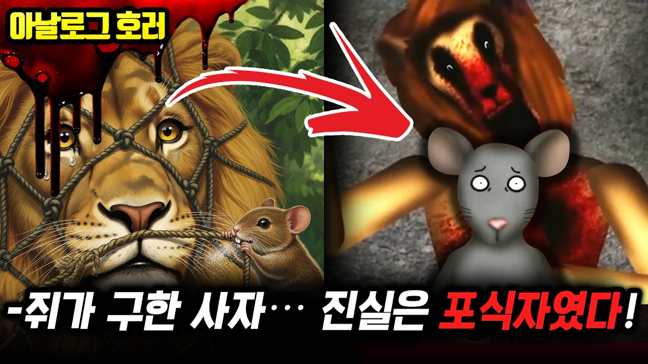 ❗검색 금지❗동화가 이렇게 무서웠다고? 사자와 쥐, 추억을 뒤흔든 잔혹한 진실【사자와 쥐 괴담】