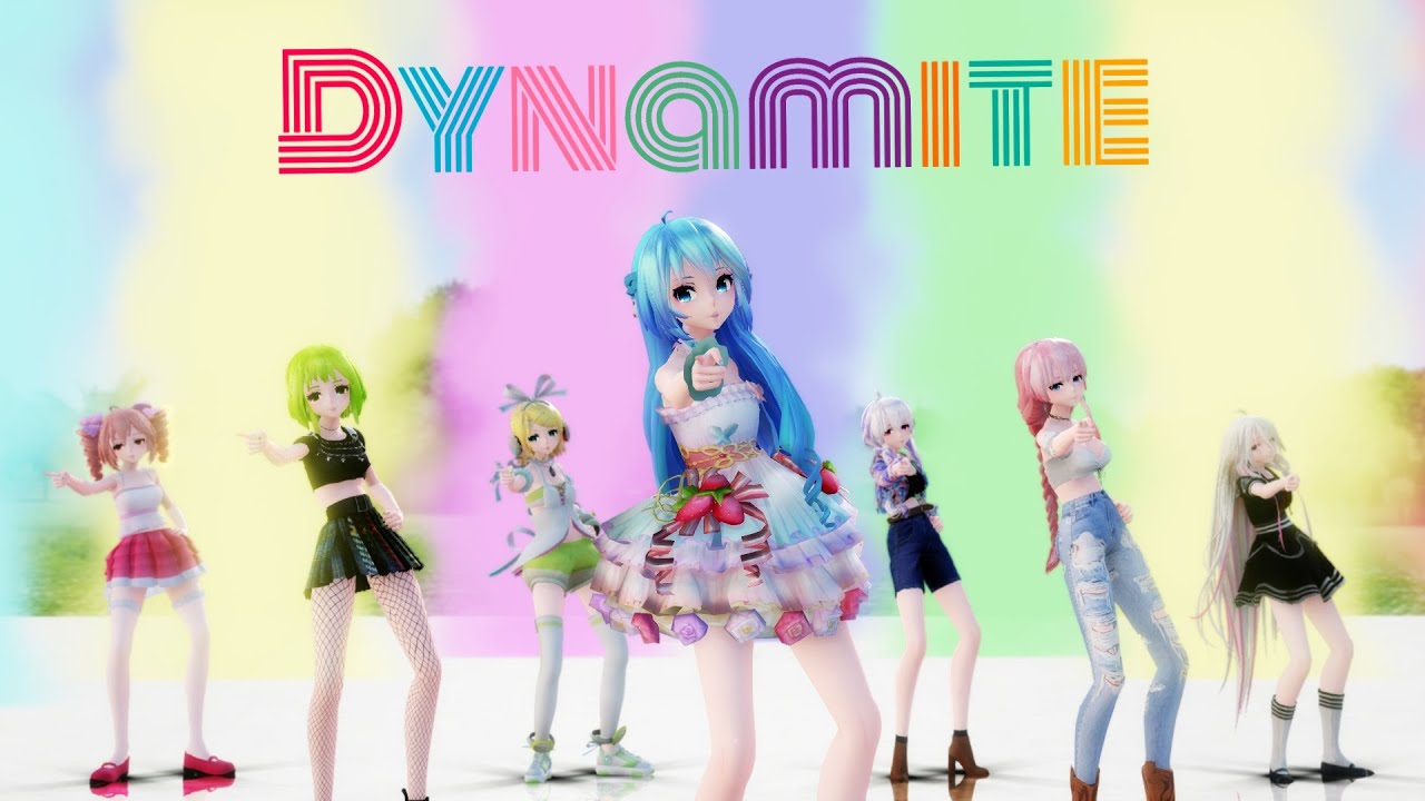 【MMD】BTS - Dynamite【Vocaloids Dance Cover】[4K]