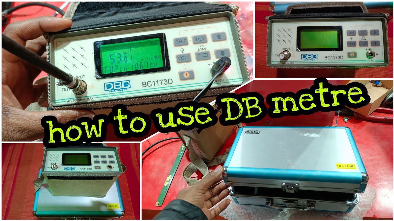 How to use RF signal DB metre || DBC 1173D