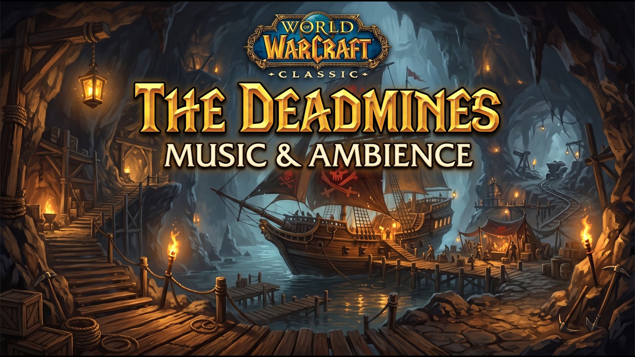 World of Warcraft Classic - The Deadmines Ambience & Music | Dungeon Atmosphere
