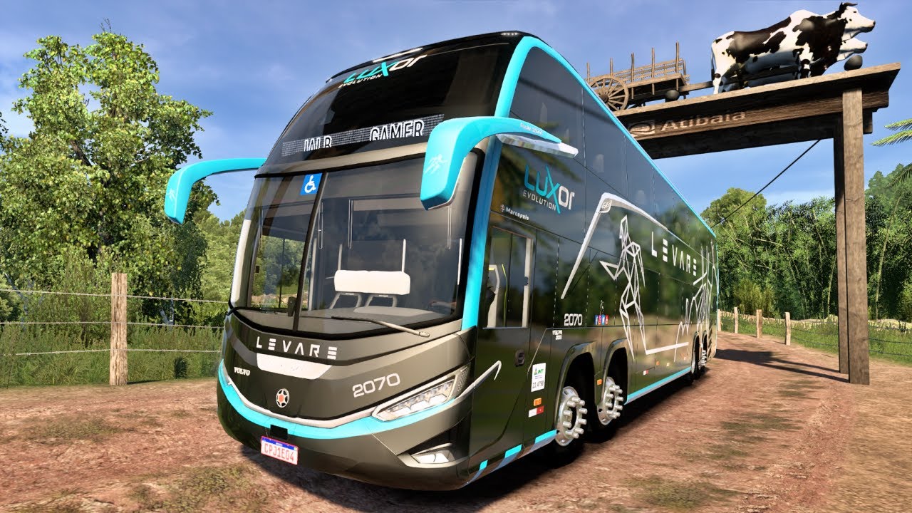 VOLVO 1.800 DD - TURISMO RURAL - MAPA ROTAS BRASIL - ETS 2 MODS