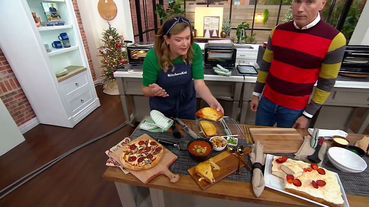 KitchenAid Digital Convection Oven with 360 AirFry & Pizza Stone on QVC