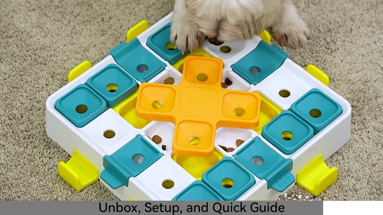 KADTC 2 Levels of Challenge Advanced Dog Puzzle Toy Brain-Teasing Cube